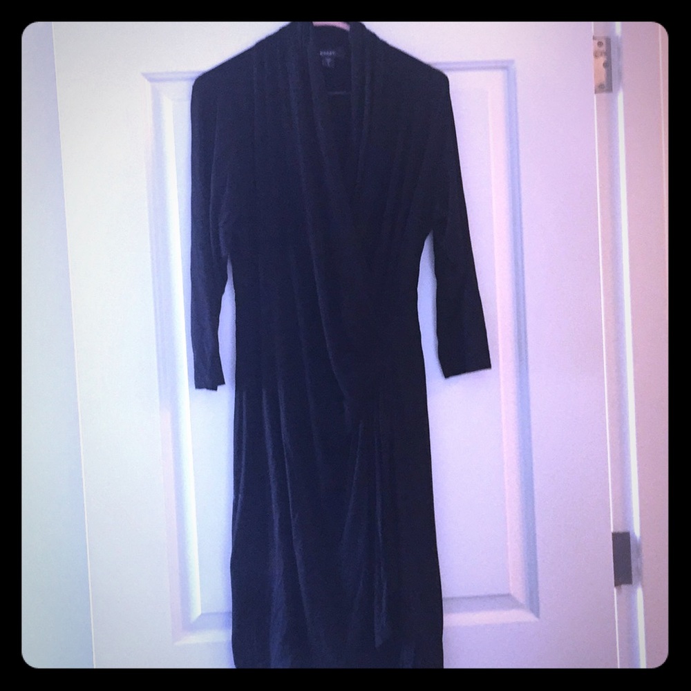 Karen Kane v neck faux wrap dress